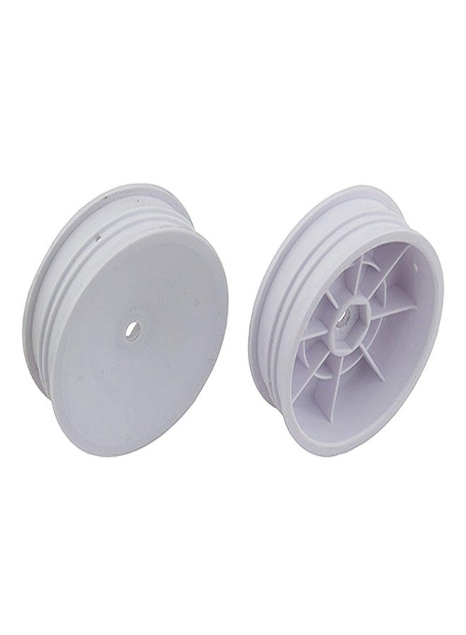 Team Associated 2 Wheel Drive Slim Front Wheels 2.2 12mm hex White ASC91757 RC Tire - Image 2
